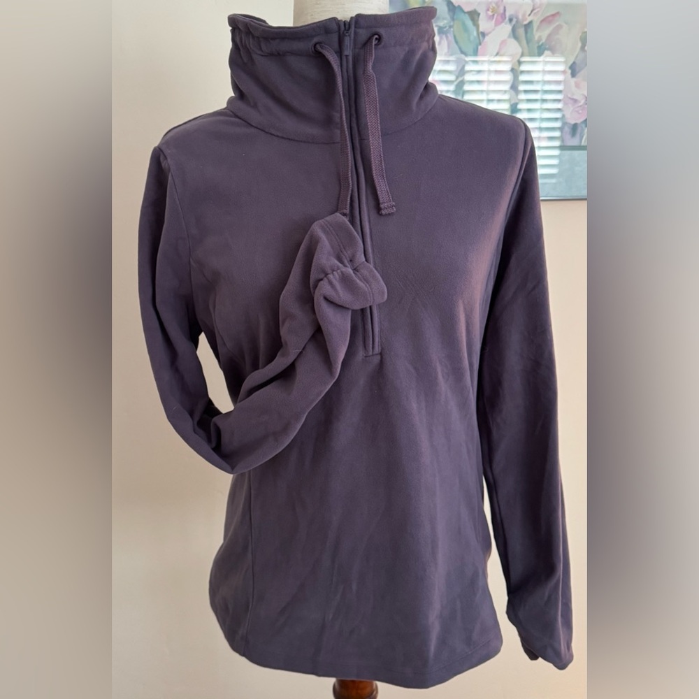 Women’s REI Co-op quarter-zip hoodie a soft, lightweight fleece pullover - Picture 6 of 6